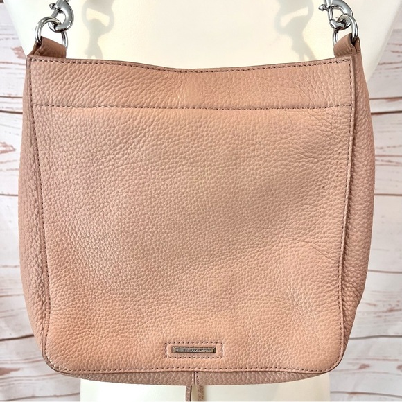 Rebecca Minkoff Convertible Darren Nude Blush Leather Shoulder Crossbody Bag - Picture 11 of 11